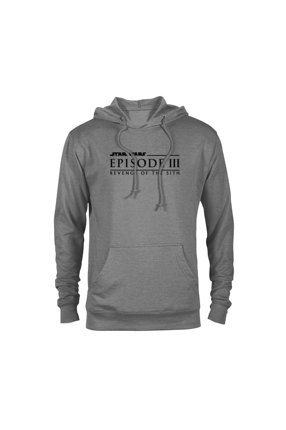 Revenge of the Sith Episode 3 Movie Logo - Pullover Hoodie for Adults - Customized-Graphite Heather