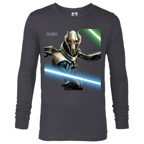 Star Wars Revenge of the Sith General Grievous Lightsabers - Long Sleeve T-Shirt for Men - Customized-Charcoal Heather