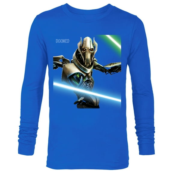 Star Wars Revenge of the Sith General Grievous Lightsabers - Long Sleeve T-Shirt for Men - Customized-Royal