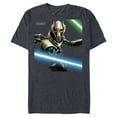 thumbnail image 1 of Star Wars Revenge of the Sith General Grievous Lightsabers - Short Sleeve Blended T-Shirt for Adults - Customized-Navy Heather, 1 of 5