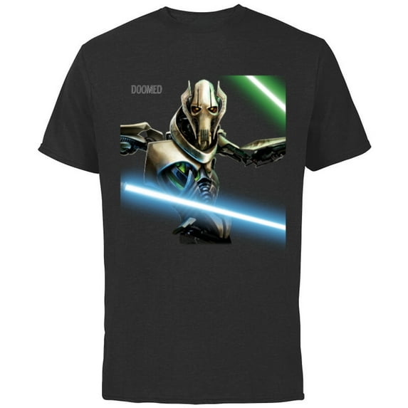 Star Wars Revenge of the Sith General Grievous Lightsabers - Short Sleeve Cotton T-Shirt for Adults - Customized-Black