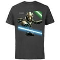 thumbnail image 1 of Star Wars Revenge of the Sith General Grievous Lightsabers - Short Sleeve Cotton T-Shirt for Adults - Customized-Charcoal, 1 of 5