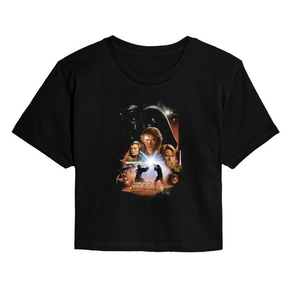 Star Wars - Revenge of the Sith Poster - Juniors Cropped Graphic T-Shirt