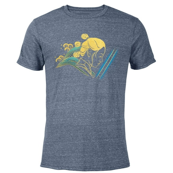 Star Wars Rey Artistic Portrait - Short Sleeve Blended T-Shirt for Adults - Customized-Navy Heather