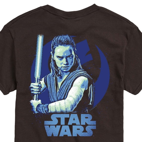 Star Wars - Rey Blue Grunge - Men's Short Sleeve Graphic T-Shirt