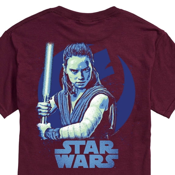 Star Wars - Rey Blue Grunge - Men's Short Sleeve Graphic T-Shirt