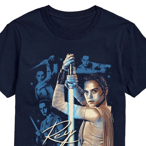 Star Wars - Rey Lightsaber - Men's Short Sleeve Graphic T-Shirt