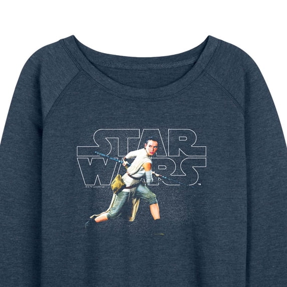 Star Wars - Rey Logo - Women's French Terry Long Sleeve Pullover