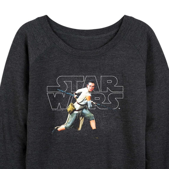 Star Wars - Rey Logo - Women's French Terry Long Sleeve Pullover