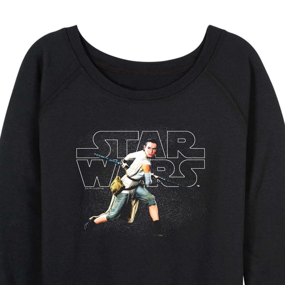 Star Wars - Rey Logo - Women's French Terry Long Sleeve Pullover