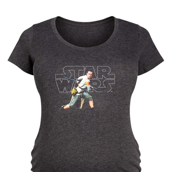 Star Wars - Rey Logo - Women's Maternity Scoop Neck Graphic T-Shirt