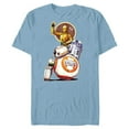 thumbnail image 1 of Star Wars Rise of Skywalker Droids Collage - Short Sleeve Blended T-Shirt for Adults - Customized-Ocean Blue, 1 of 5