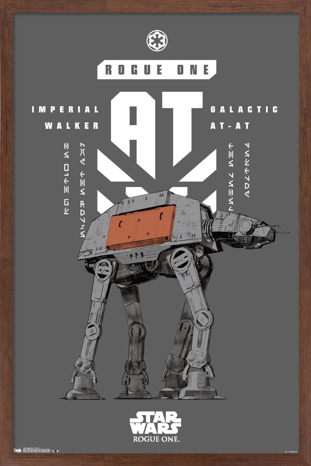 Star Wars: Rogue One - Banner Wall Poster, 14.725" x 22.375", Framed