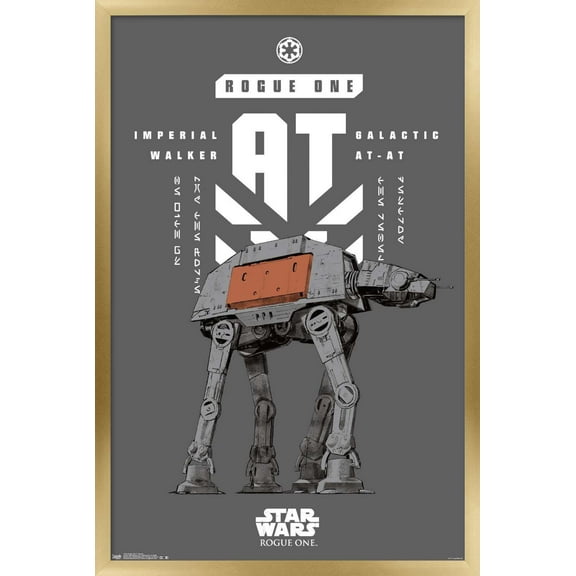 Star Wars: Rogue One - Banner Wall Poster, 14.725" x 22.375", Framed