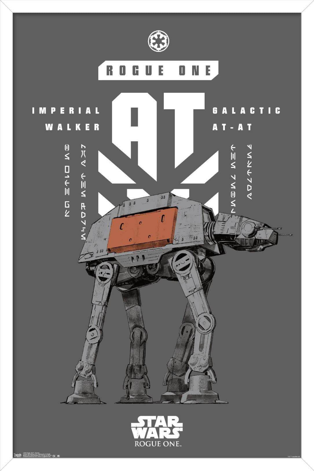 Star Wars: Rogue One - Banner Wall Poster, 14.725" x 22.375", Framed