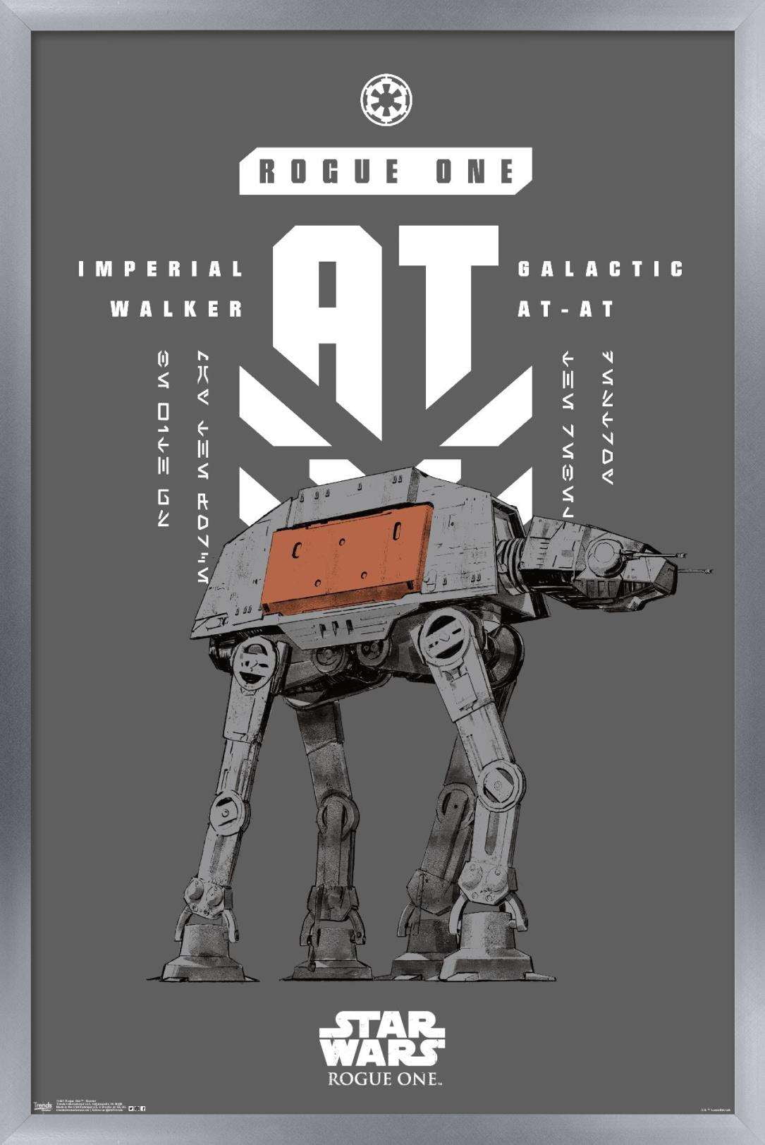 Star Wars: Rogue One - Banner Wall Poster, 14.725" x 22.375", Framed