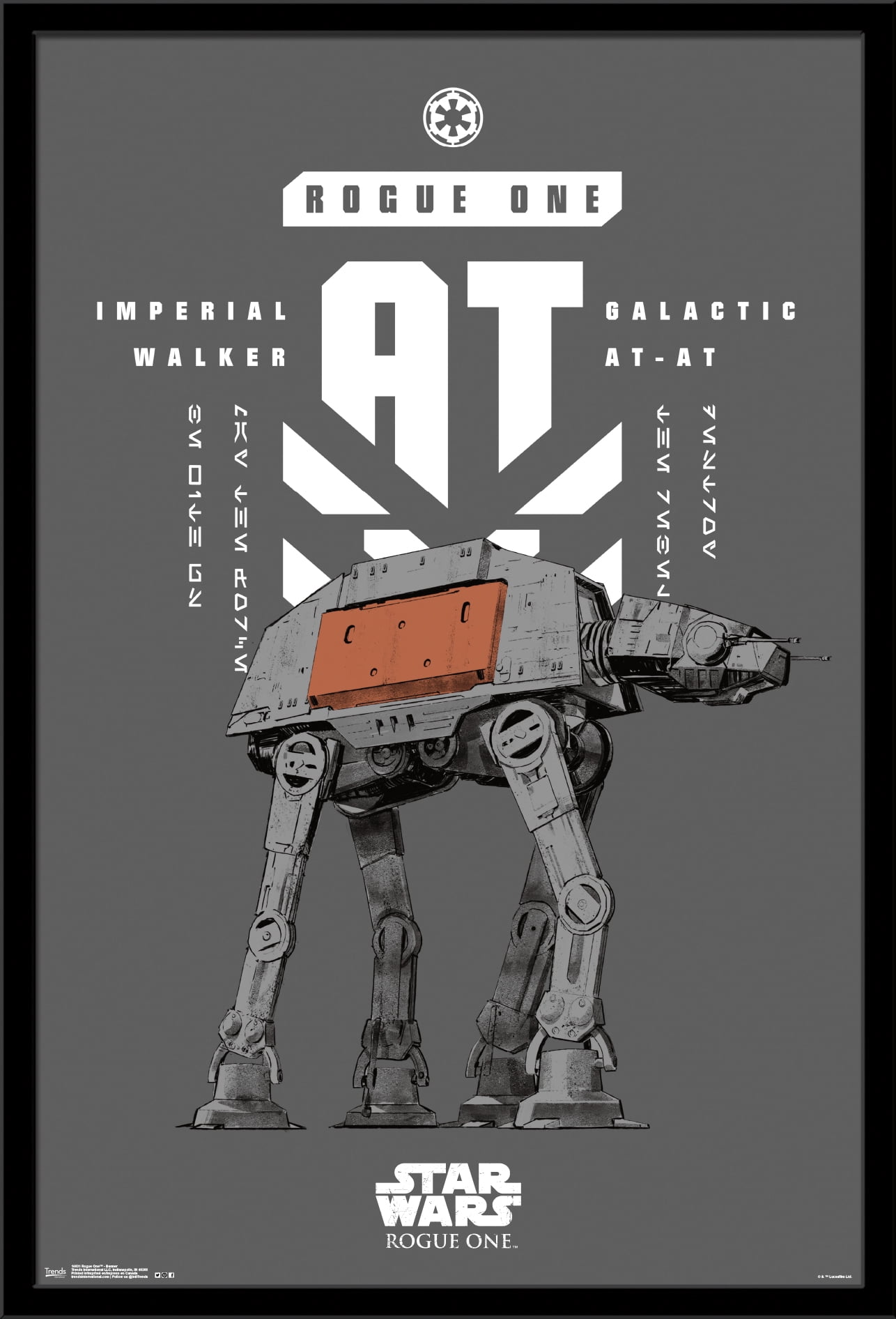 Star Wars: Rogue One - Banner Wall Poster, 22.375" x 34", Framed