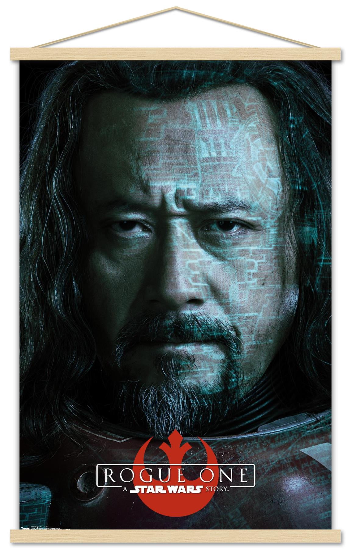 Star Wars: Rogue One - Baze Wall Poster with Wooden Magnetic Frame, 22.375" x 34"
