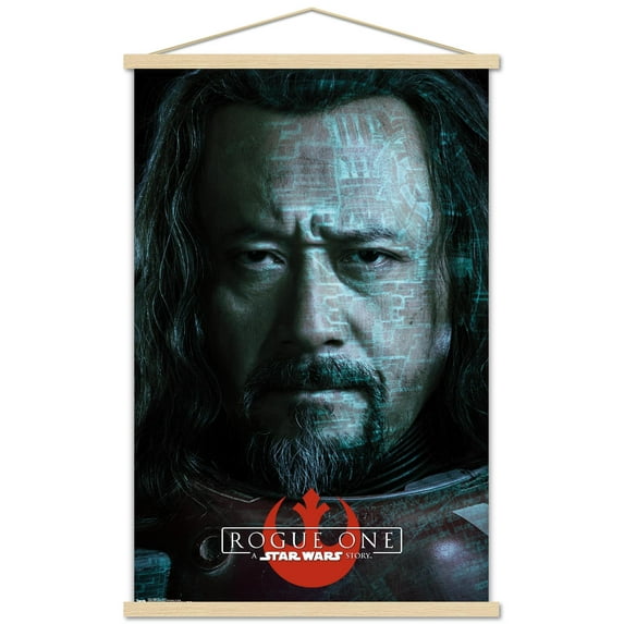Star Wars: Rogue One - Baze Wall Poster with Wooden Magnetic Frame, 22.375" x 34"