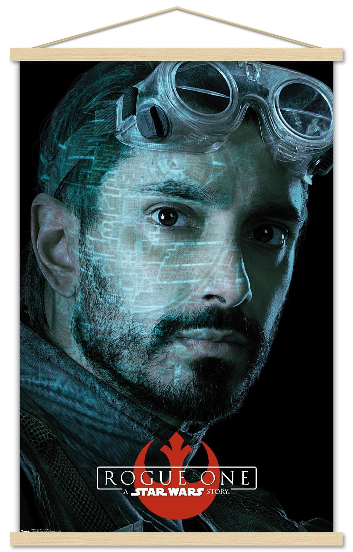 Star Wars: Rogue One - Bodhi Wall Poster with Wooden Magnetic Frame, 22.375" x 34"