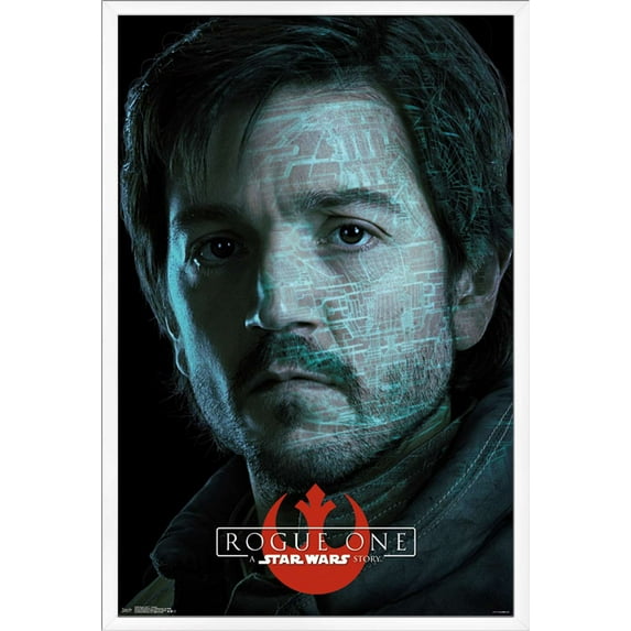 Star Wars: Rogue One - Cassian Wall Poster, 22.375" x 34", Framed