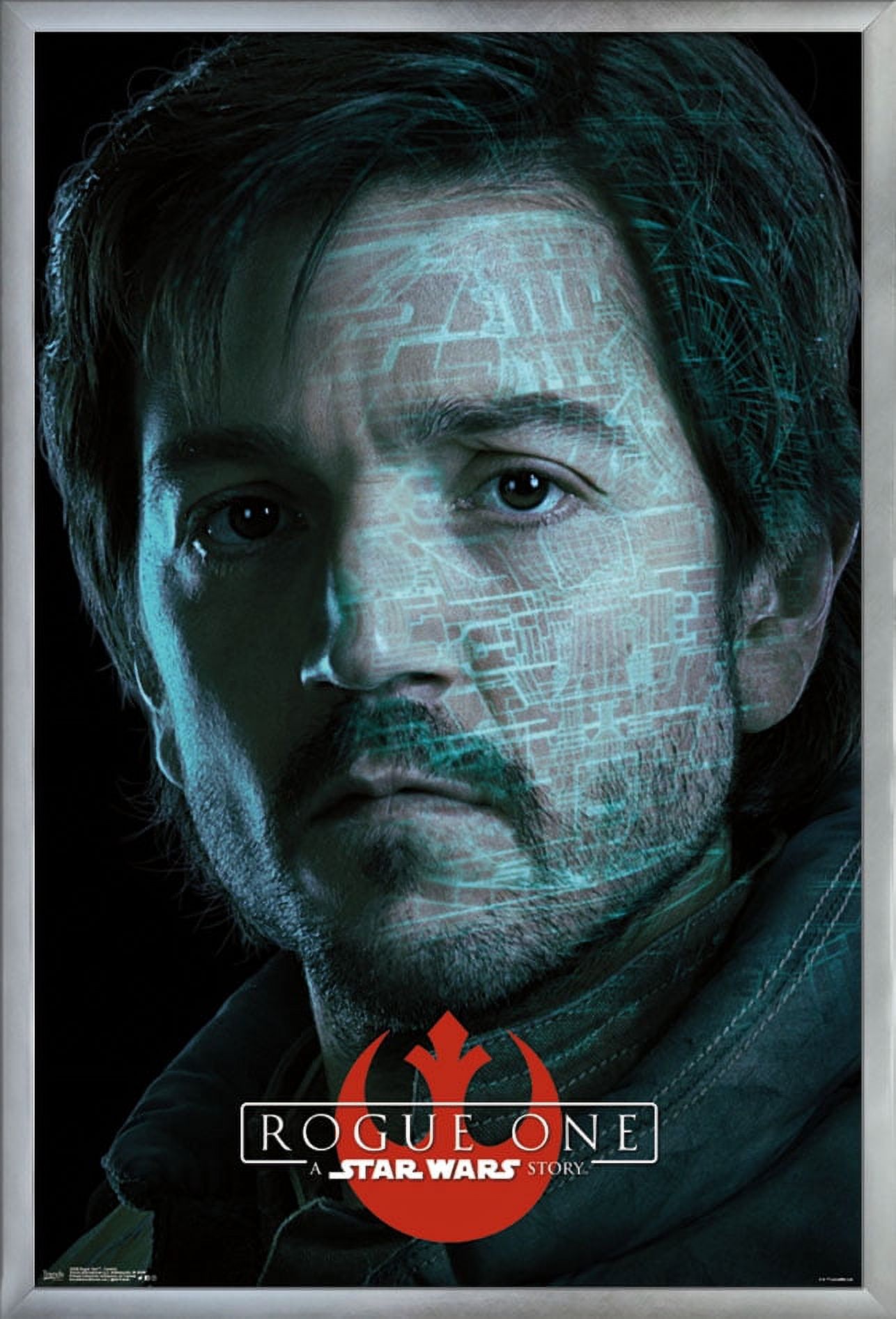 Star Wars: Rogue One - Cassian Wall Poster, 22.375" x 34", Framed