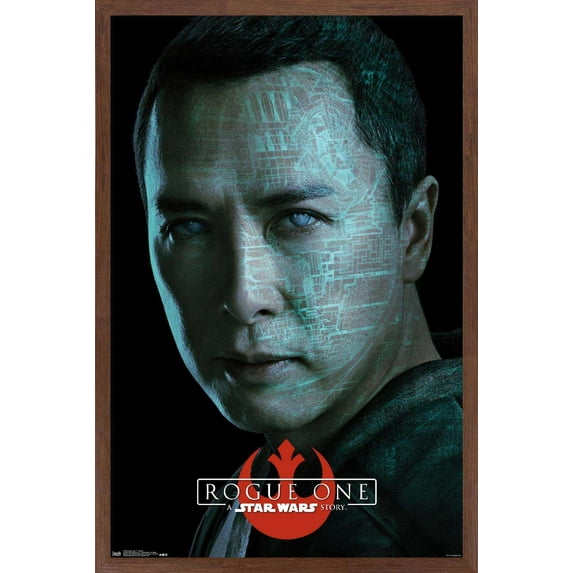 Star Wars: Rogue One - Chirrut Wall Poster, 14.725" x 22.375", Framed