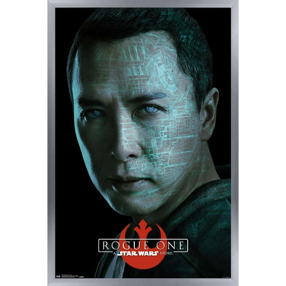 Star Wars: Rogue One - Chirrut Wall Poster, 14.725" x 22.375", Framed