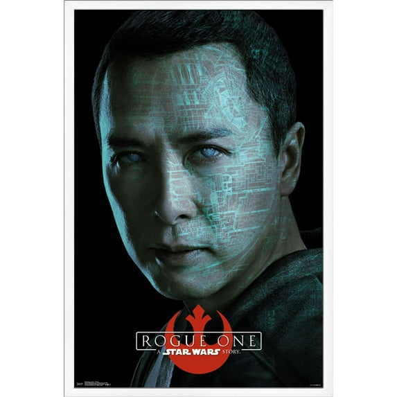 Star Wars: Rogue One - Chirrut Wall Poster, 22.375" x 34", Framed