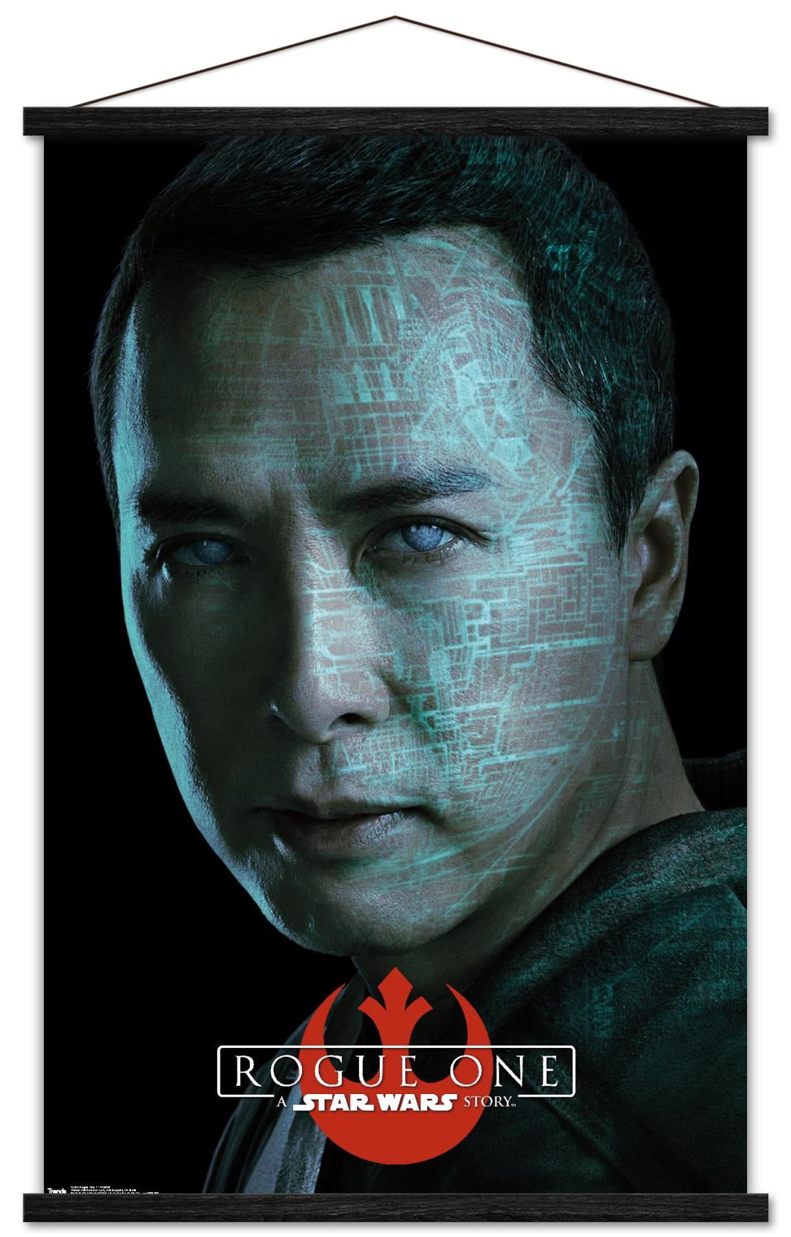 Star Wars: Rogue One - Chirrut Wall Poster with Wooden Magnetic Frame, 22.375" x 34"