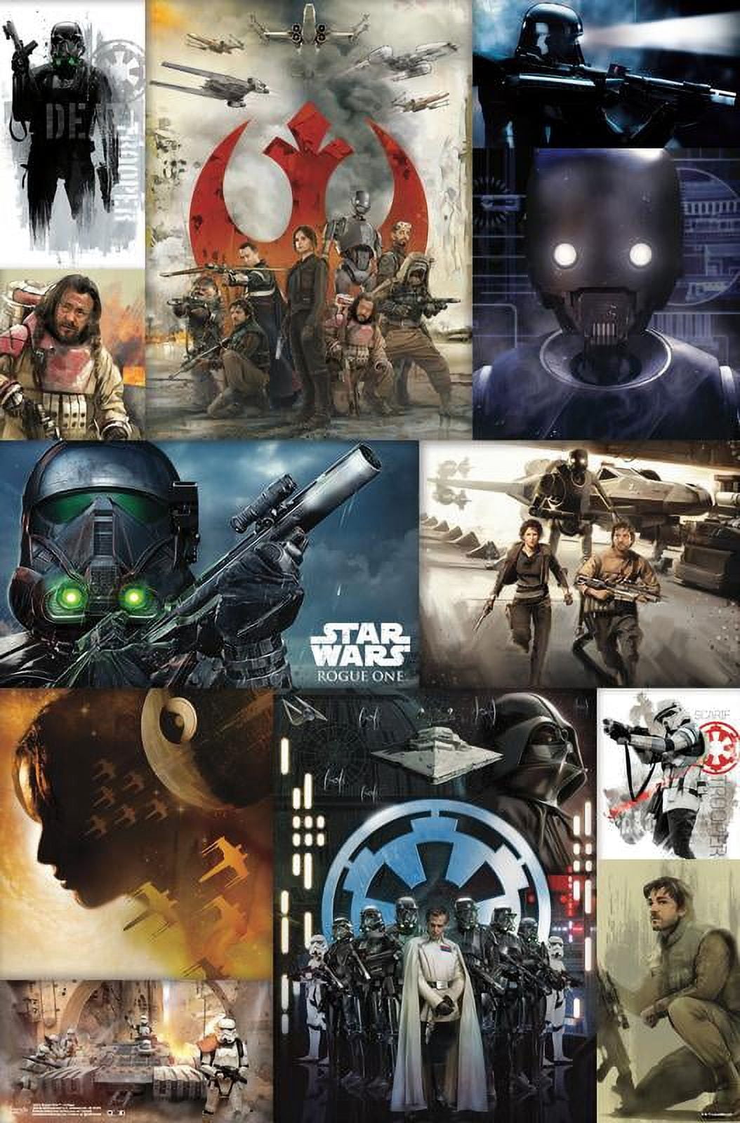 Star Wars: Rogue One - Collage Wall Poster, 22.375" x 34"