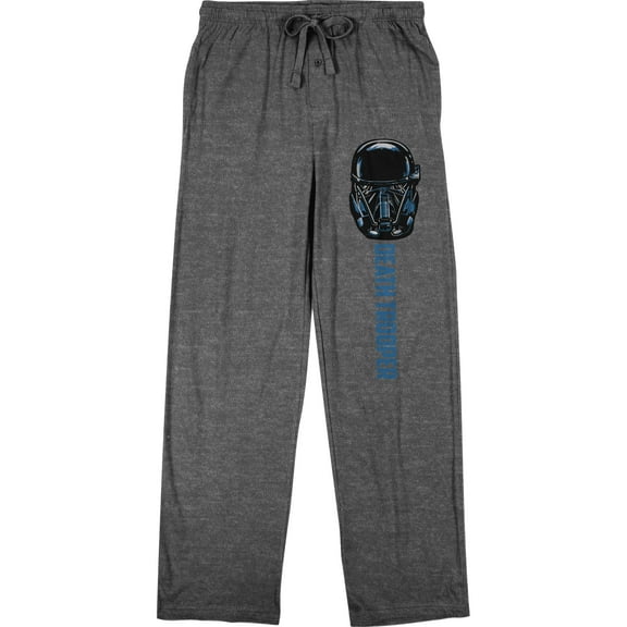Star Wars Rogue One Death Trooper Helmet Men's Graphite Heather Sleep Pajama Pants-Small