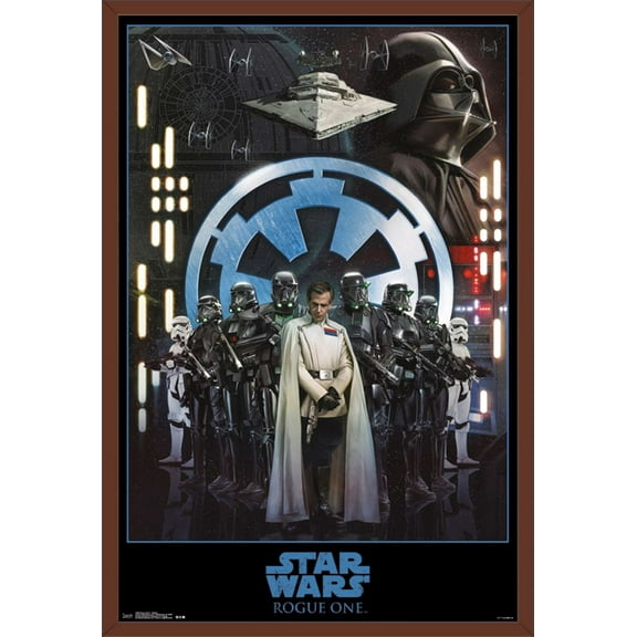 Star Wars: Rogue One - Empire Wall Poster, 22.375" x 34", Framed