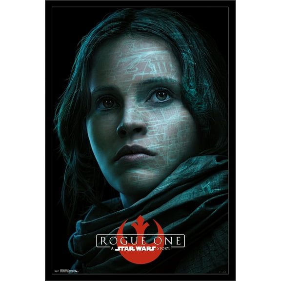 Star Wars: Rogue One - Jyn Wall Poster, 22.375" x 34", Framed