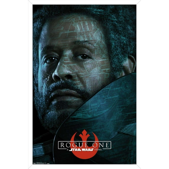 Star Wars: Rogue One - Saw Wall Poster, 14.725" x 22.375", Framed