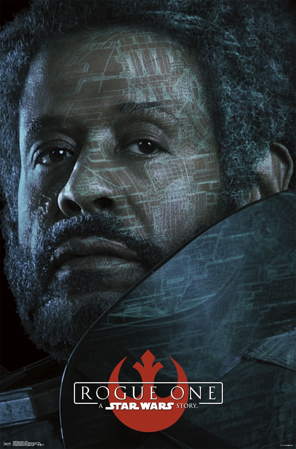 Star Wars: Rogue One - Saw Wall Poster, 22.375" x 34", Framed