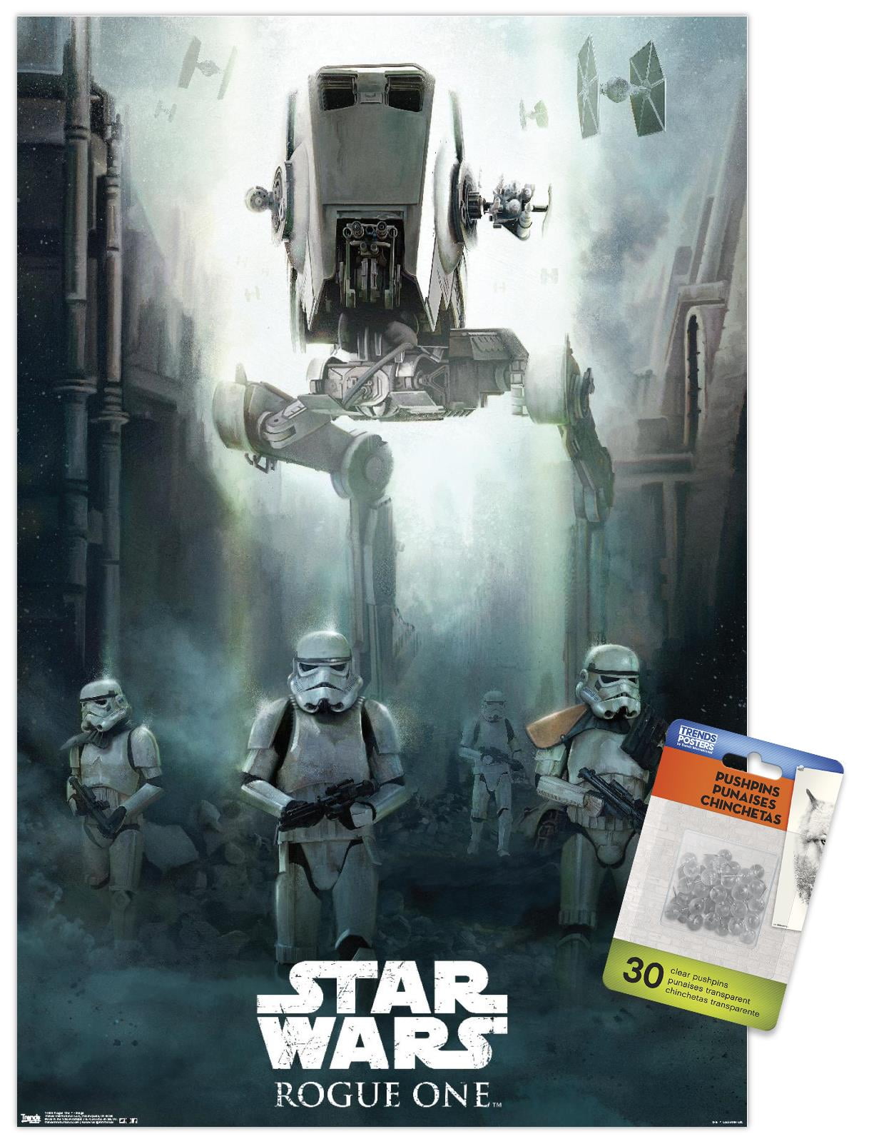 Star Wars: Rogue One - Siege Wall Poster with Push Pins, 14.725" x 22.375"
