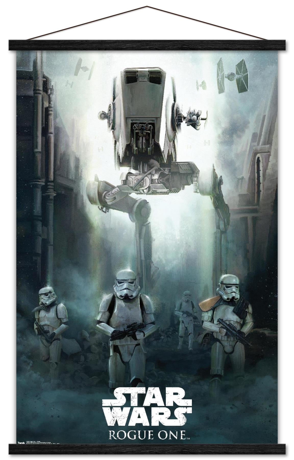 Star Wars: Rogue One - Siege Wall Poster with Wooden Magnetic Frame, 22.375" x 34"