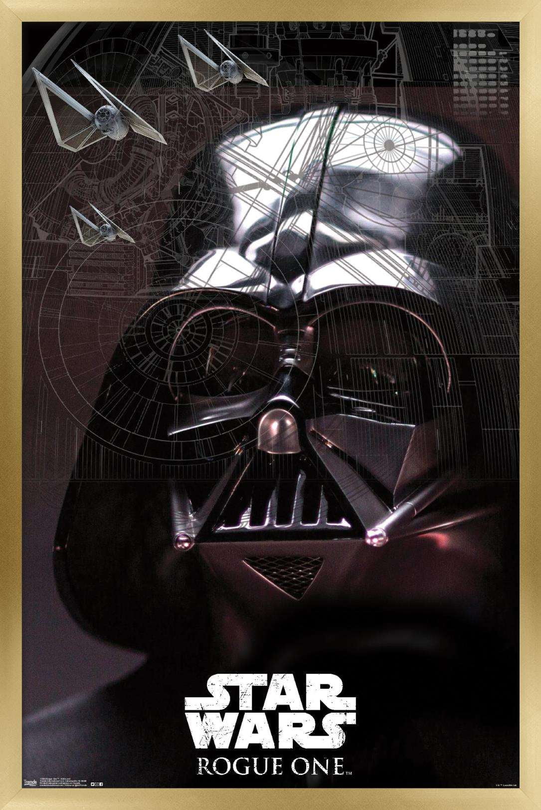 Star Wars: Rogue One - Sith Lord Wall Poster, 22.375" x 34", Framed