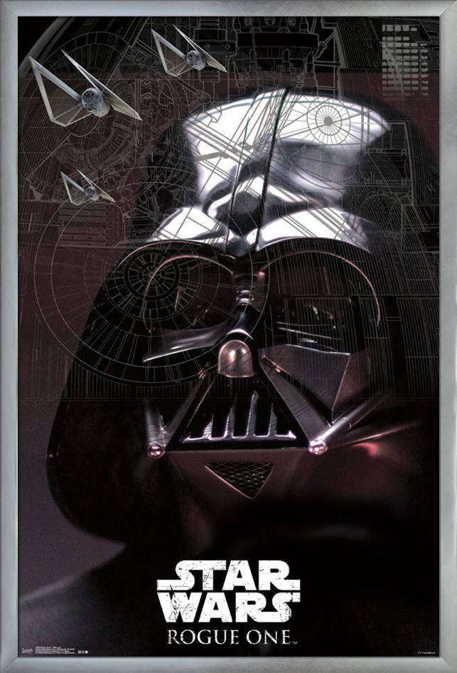 Star Wars: Rogue One - Sith Lord Wall Poster, 22.375" x 34", Framed