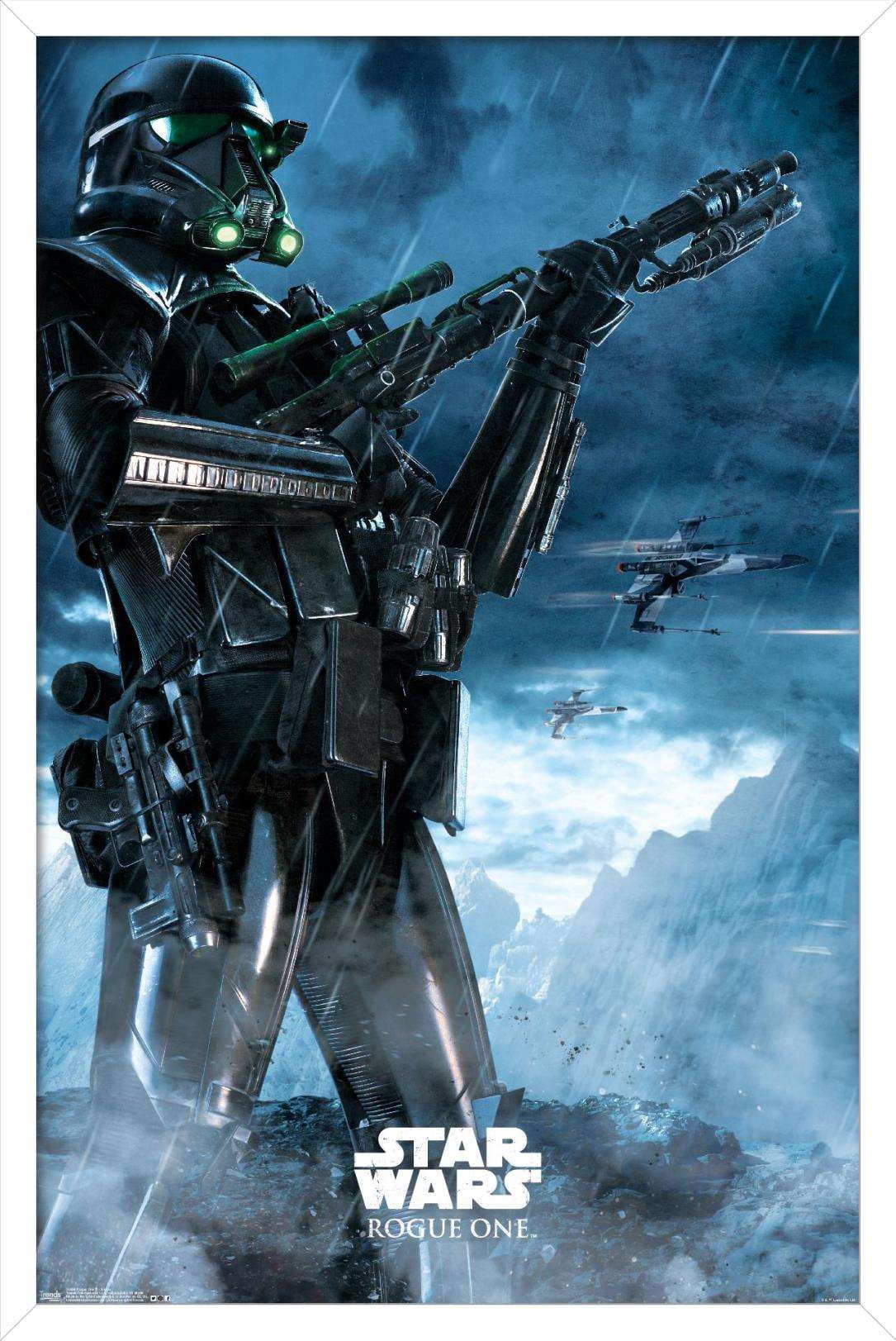 Star Wars: Rogue One - Storm Wall Poster, 14.725" x 22.375", Framed