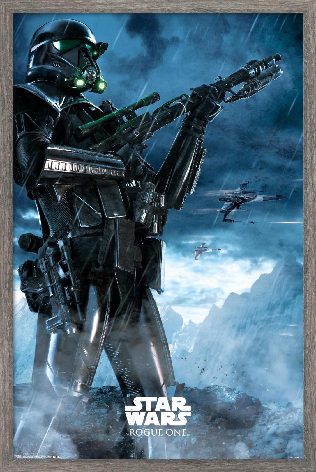 Star Wars: Rogue One - Storm Wall Poster, 14.725" x 22.375", Framed