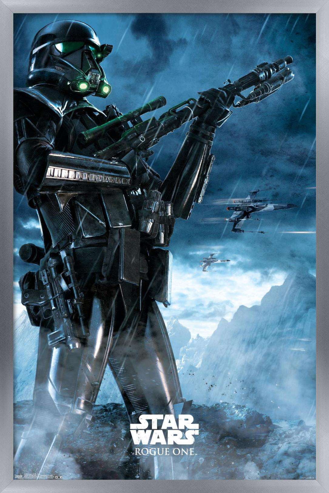 Star Wars: Rogue One - Storm Wall Poster, 14.725" x 22.375", Framed