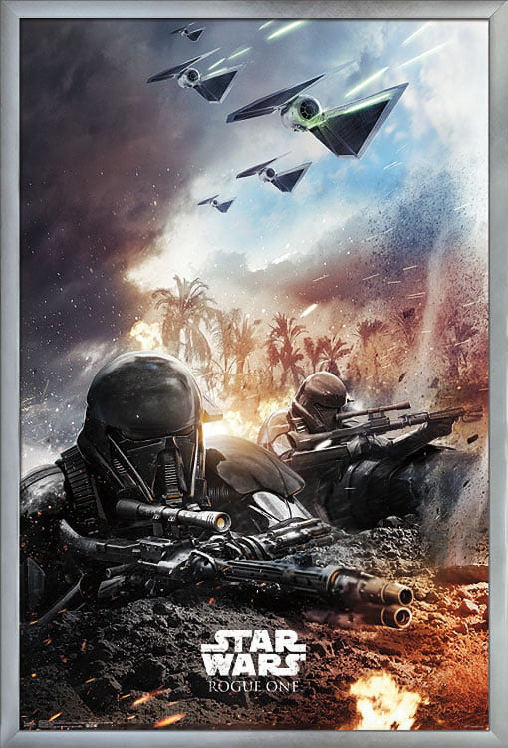 Star Wars: Rogue One - Trench Wall Poster, 14.725 x 22.375, Framed