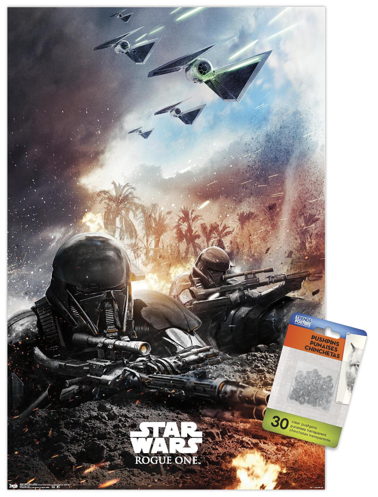 Star Wars: Rogue One - Trench Wall Poster with Push Pins, 14.725" x 22.375"