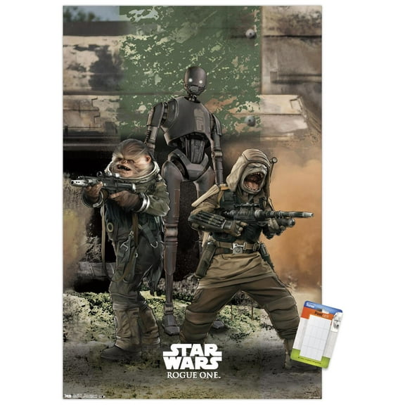 Star Wars: Rogue One - Trio Wall Poster, 14.725" x 22.375"
