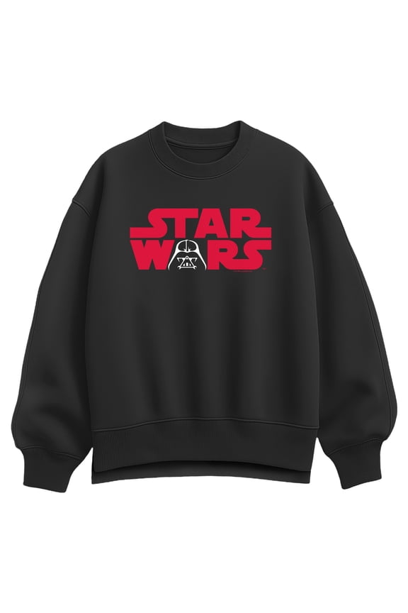 - SW Vader Logo - Women's Oversized Fleece Crew Sweatshirt