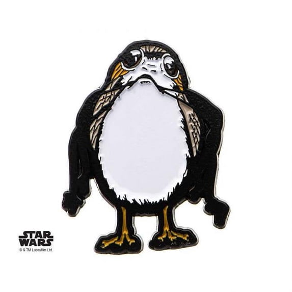 Star Wars SW8POLPIN01 Mens Episode 8 Porg Cut Out Enamel Lapel Pin