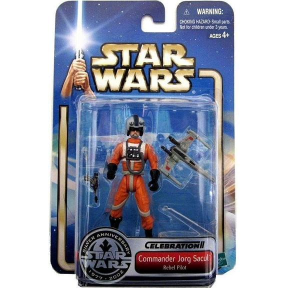 Star Wars Saga 2002 Commander Jorg Sacul Action Figure [Rebel Pilot]