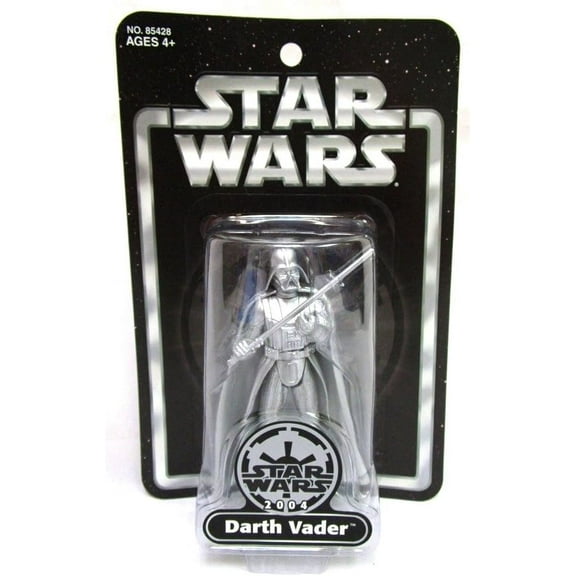 Star Wars Saga 2004 Exclusive Silver Darth Vader